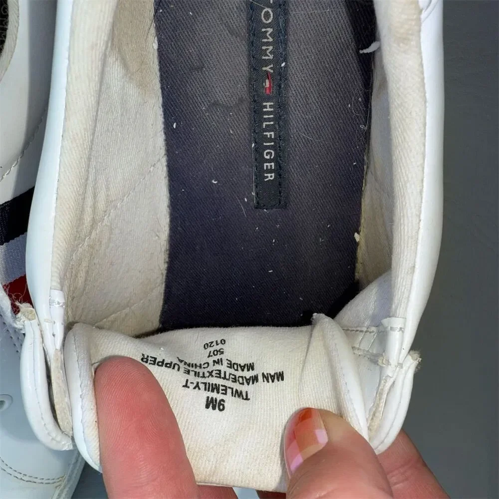 Tommy‎ Hilfiger Women's White Slip-On Sneakers Casual Flats 9